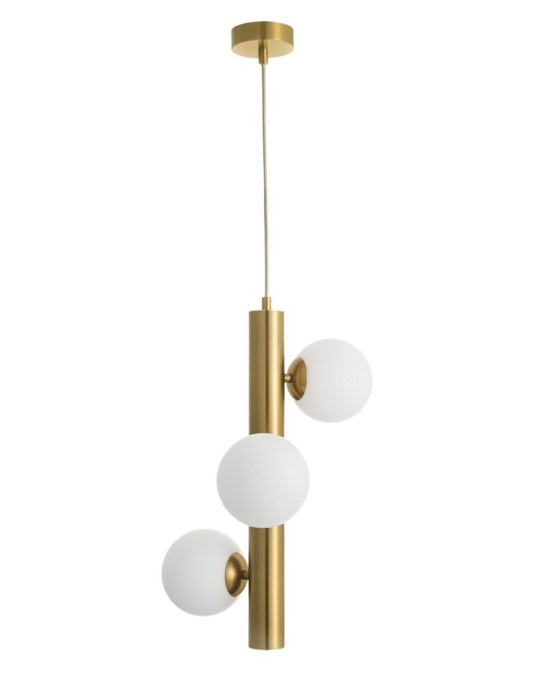 Pendant lamps - Luces Exclusivas TIGRE Pendant 3xG9 LED white/antique brass LE41791 - product kolory-swiatla.pl 1