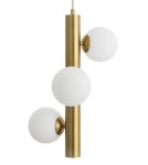 Pendant lamps - Luces Exclusivas TIGRE Pendant 3xG9 LED white/antique brass LE41791 - product 2