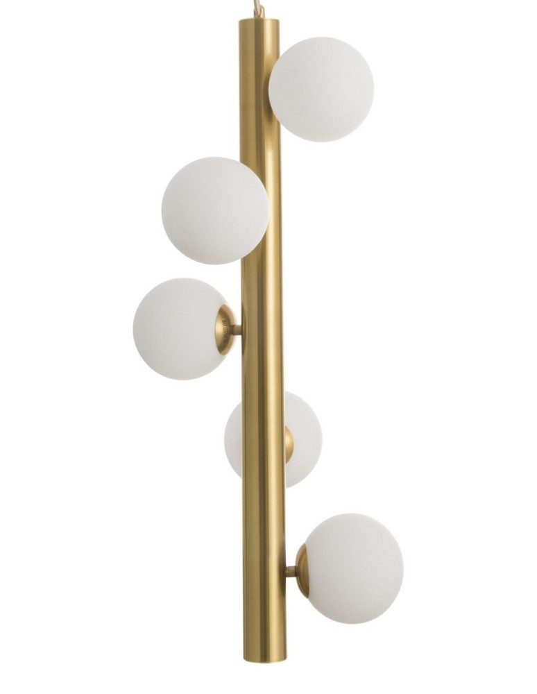 Pendant lamps - Luces Exclusivas TIGRE Pendant 5xG9 LED white/antique brass LE41792 - product kolory-swiatla.pl 2