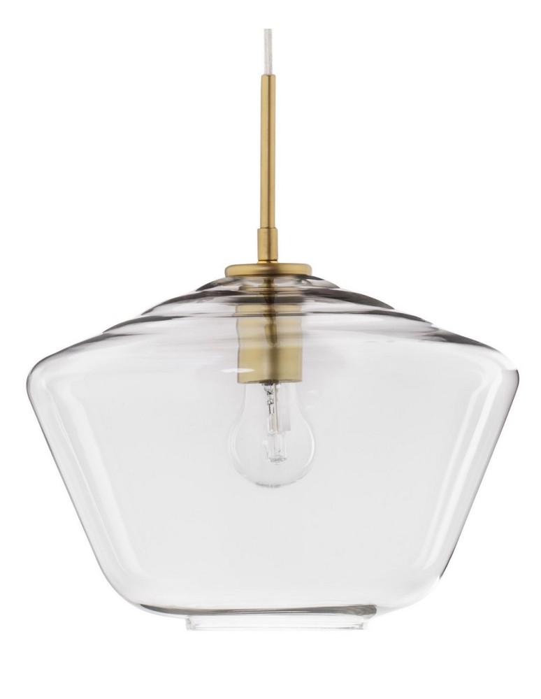 Pendant lamps - Luces Exclusivas TULUA Pendant 1xE27 LED gold/transparent LE41794 - product kolory-swiatla.pl 2
