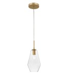 Pendant lamps - Luces Exclusivas TULUA Pendant 1xE27 LED gold/transparent LE41796 - product 1
