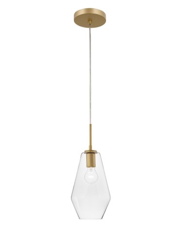 Luces Exclusivas TULUA Pendant 1xE27 LED gold/transparent LE41796