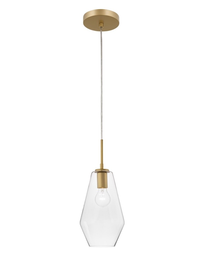 Pendant lamps - Luces Exclusivas TULUA Pendant 1xE27 LED gold/transparent LE41796 - product kolory-swiatla.pl 1