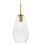Pendant lamps - Luces Exclusivas TULUA Pendant 1xE27 LED gold/transparent LE41796 - product 2