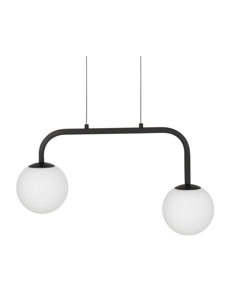 LED pendant lamps - Luces Exclusivas UBEDA Pendant LED 16W 1030lm 3200K black/white LE41804 - product kolory-swiatla.pl 2