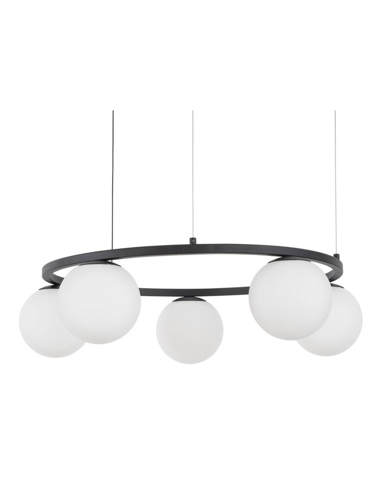 LED pendant lamps - Luces Exclusivas UBEDA Pendant LED 40W 2580lm 3200K black/white LE41805 - product kolory-swiatla.pl 2