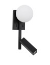 Luces Exclusivas UBEDA Wall LED 8W 200 + 450lm 3200K black/white LE41807