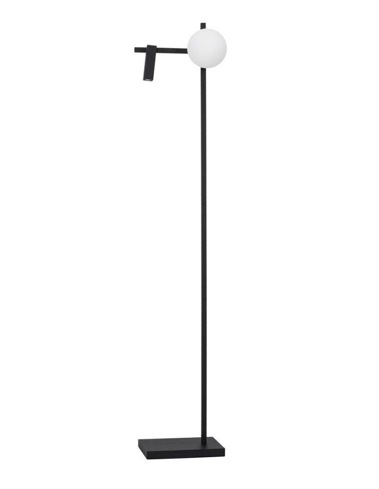 LED floor lamps - Luces Exclusivas UBEDA Floor LED 9W 200 + 450lm 3200K black/white LE41809 - product kolory-swiatla.pl 1