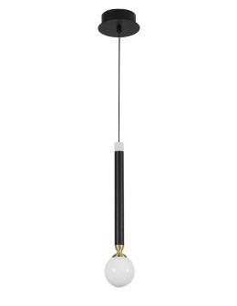 Luces Exclusivas UNION Wisząca LED 5W 250lm 3000K czarny/mosiądz/opal LE41810