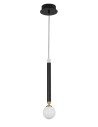 Luces Exclusivas UNION Pendant LED 5W 250lm 3000K black/brass/opal LE41810