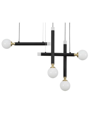 Luces Exclusivas UNION Wisząca LED 20W 1000lm 3000K czarny/mosiądz/opal LE41811 - produkt 2