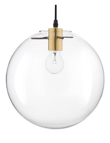Luces Exclusivas UPATA Pendant 1xE27 LED transparent/black/gold LE41813 - product 2