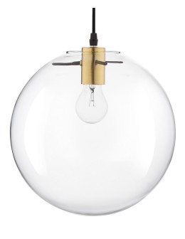Luces Exclusivas UPATA Pendant 1xE27 LED transparent/black/gold LE41813 - product 2