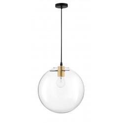 Luces Exclusivas UPATA Wisząca 1xE27 LED transparentny /czarny/złoty LE41814