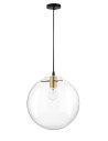 Luces Exclusivas UPATA Pendant 1xE27 LED transparent/black/gold LE41814