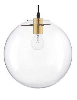 Luces Exclusivas UPATA Pendant 1xE27 LED transparent/black/gold LE41814 - product 2