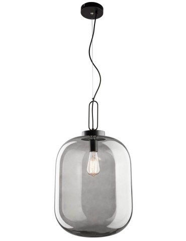 Luces Exclusivas URENA Pendant 1xE27 LED black LE41816