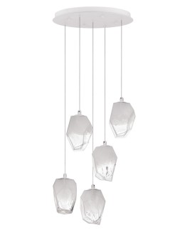 Luces Exclusivas VIGIA Pendant 5xG9 LED transparent/white LE41823