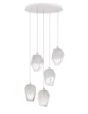 Luces Exclusivas VIGIA Pendant 5xG9 LED transparent/white LE41823