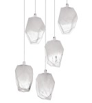 Pendant lamps - Luces Exclusivas VIGIA Pendant 5xG9 LED transparent/white LE41823 - product 2