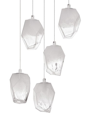 Luces Exclusivas VIGIA Wisząca 5xG9 LED transparentny/biały LE41823 - produkt 2
