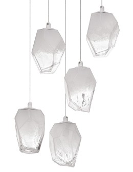 Luces Exclusivas VIGIA Pendant 5xG9 LED transparent/white LE41823 - product 2
