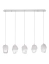 Luces Exclusivas VIGIA Pendant 5xG9 LED transparent/white LE41824