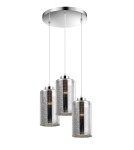 Lampy wiszące - Luces Exclusivas YERBA Wisząca 3xE27 LED czarny LE41829 - produkt 1