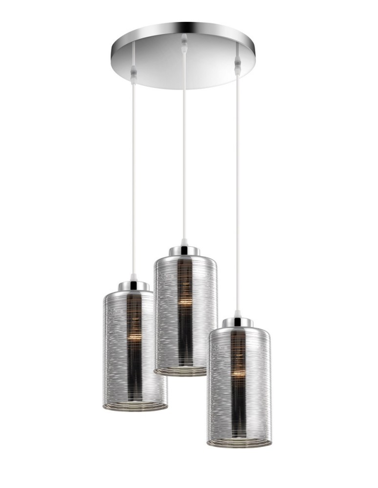 Lampy wiszące - Luces Exclusivas YERBA Wisząca 3xE27 LED czarny LE41829 - produkt kolory-swiatla.pl 1