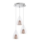 Pendant lamps - Luces Exclusivas YUMBO Pendant 3xG9 LED copper LE41839 - product 1