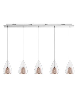 Luces Exclusivas YUMBO Wisząca 5xG9 LED miedziany LE41840