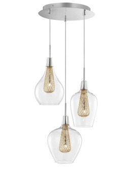 Luces Exclusivas ZARZA Wisząca 3xG9 LED Złoty LE41842