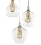 Pendant lamps - Luces Exclusivas ZARZA Pendant 3xG9 LED Gold LE41842 - product 2