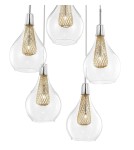 Pendant lamps - Luces Exclusivas ZARZA Pendant 5xG9 LED Gold LE41846 - product 2