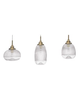 Luces Exclusivas AHIGAL Wisząca 3xE14 LED satynowe złoto LE41847 - produkt 2