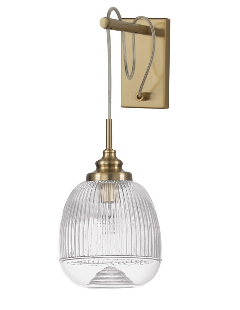 Wall lamps - Luces Exclusivas AHIGAL Wall lamp 1xE14 LED satin gold LE41849 - product kolory-swiatla.pl 1