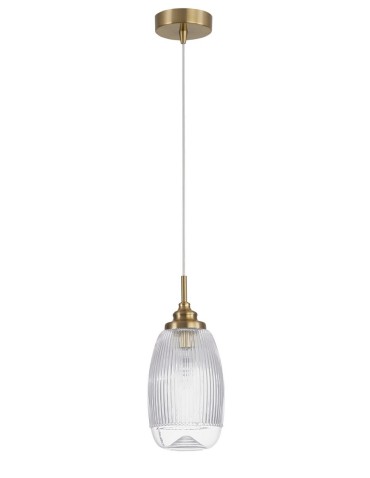 Luces Exclusivas AHIGAL Pendant 1xE14 LED satin gold LE41850