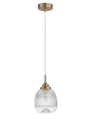 Luces Exclusivas AHIGAL Pendant 1xE14 LED satin gold LE41851