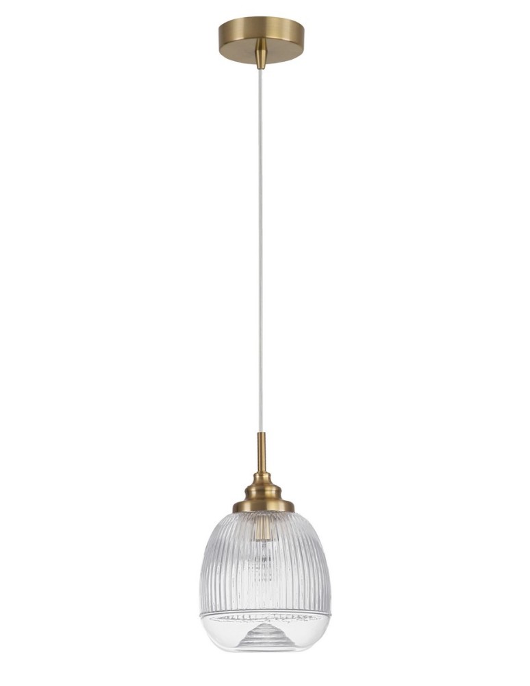 Pendant lamps - Luces Exclusivas AHIGAL Pendant 1xE14 LED satin gold LE41851 - product kolory-swiatla.pl 1