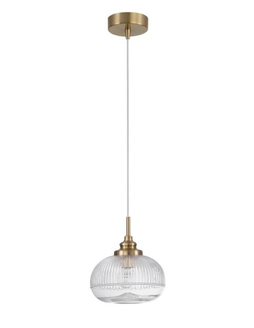 Luces Exclusivas AHIGAL Pendant 1xE14 LED satin gold LE41852