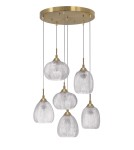 Pendant lamps - Luces Exclusivas ALCALA Pendant 6xE27 LED satin gold LE41855 - product 1