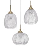 Pendant lamps - Luces Exclusivas ALCALA Pendant 3xE27 LED satin gold LE41857 - product 2