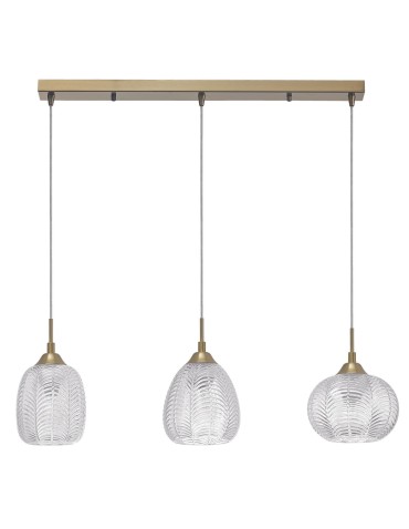 Luces Exclusivas ALCALA Pendant 3xE27 LED satin gold LE41858
