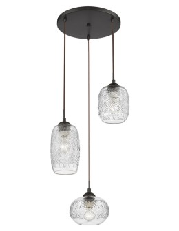 Luces Exclusivas ARAURE Wisząca 3xE14 LED transparentny LE41867