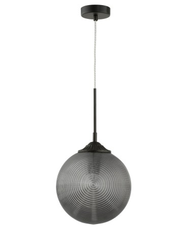 Luces Exclusivas ARJONA Pendant 1xE27 LED smoke grey/black LE41877
