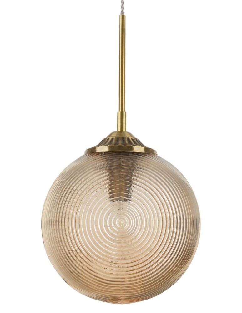 Pendant lamps - Luces Exclusivas ARJONA Pendant 1xE27 LED champagne/brass LE41878 - product kolory-swiatla.pl 2