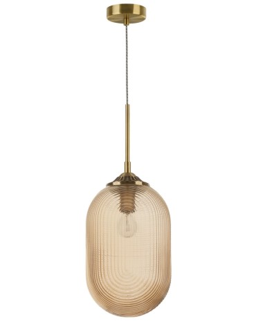 Luces Exclusivas ARJONA Pendant 1xE27 LED champagne/brass LE41879