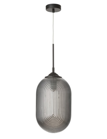 Luces Exclusivas ARJONA Pendant 1xE27 LED smoke grey/black LE41880
