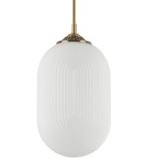 Pendant lamps - Luces Exclusivas ARJONA Pendant 1xE27 LED white/brass LE41881 - product 2
