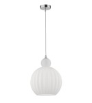 Pendant lamps - Luces Exclusivas AVILES Pendant 1xE27 LED opal/chrome LE41885 - product 1